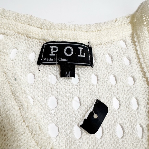 NEW POL Open Knit Crochet Tank Dress Swim Cover - Picture 11 of 14